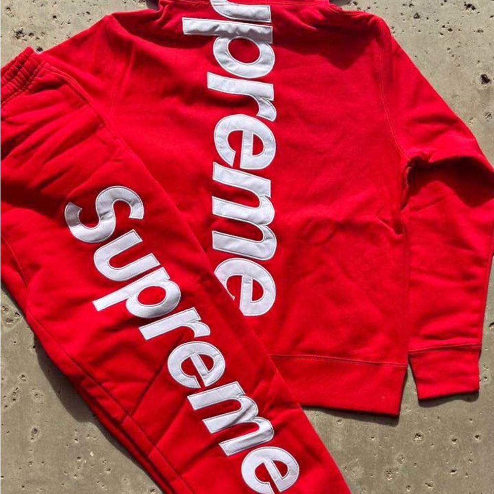 Supreme Red Set with White Lettering